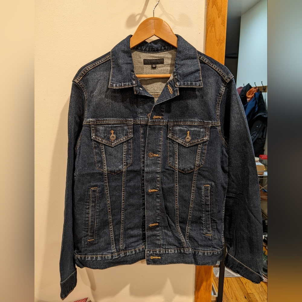 Men's Dark Wash Denim Jacket